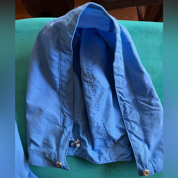 LANDS END Women’s Zip Up And Button Up Lightweight Blue Jacket. Size M - Picture 5 of 11